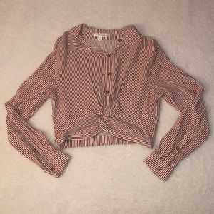 Striped Cropped Long Sleeve